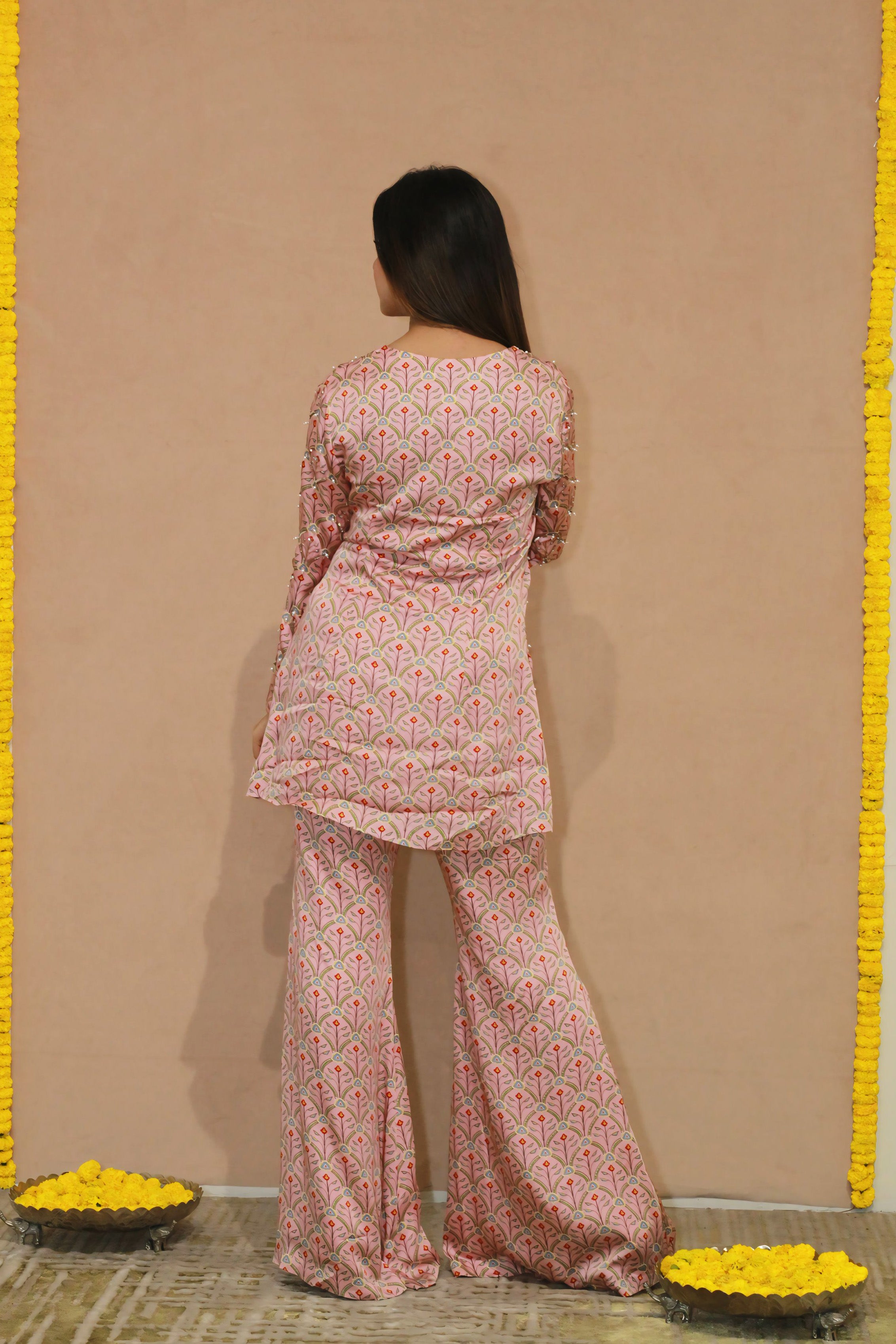 Gulzar Digital Print Peplum Suit Set