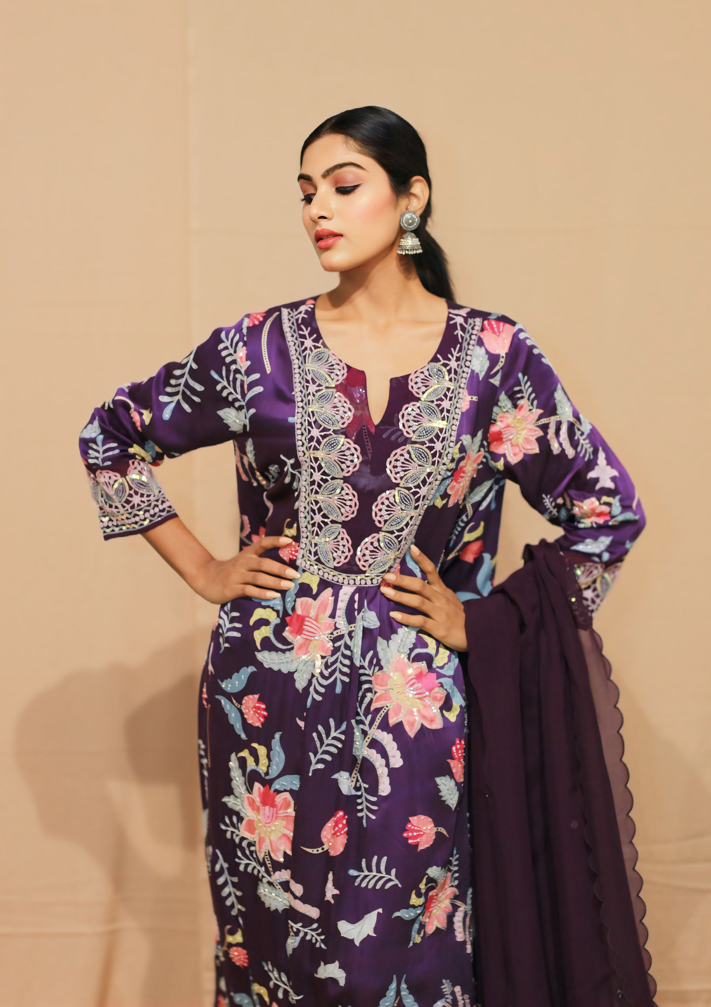 Bagecha Digital Print Gather Kurta
